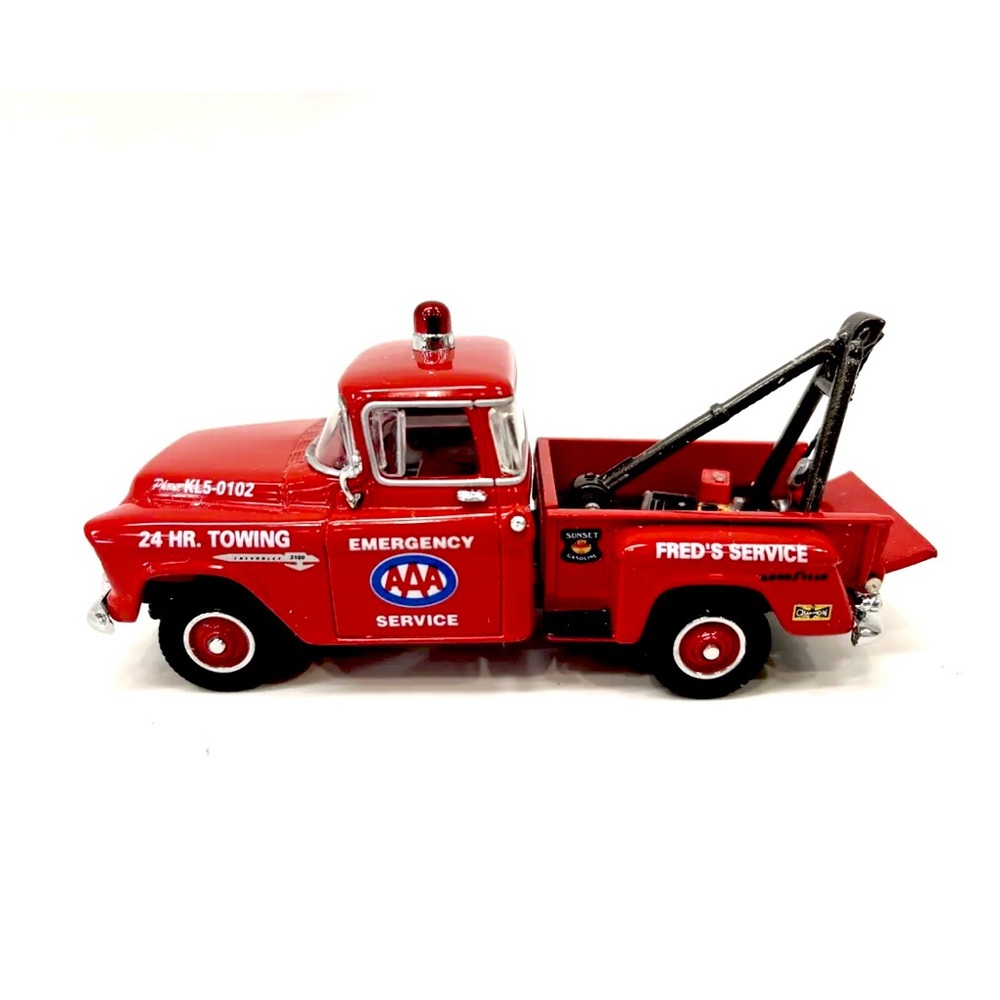 NIB* Models of Yesteryear 1955 AAA MATCHBOX CHEVY 3100 Red Tow Truck w/paperwork